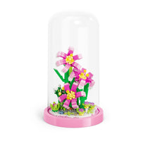 1 x Brand New LULUFUN Building Blocks Flower Bouquet Set with Dust-proof Dome, DIY Simulation Artificial Particle Flower Collection CONSTRUCTION Building Blocks Toy, Home Decors Lilies  - RRP €20.4