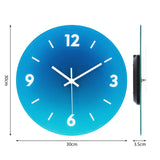 5 x Brand New VIVILINEN Glass Wall Clock Frameless Modern Wall Clock Without Ticking Sounds Battery Operated Clock Silent Hanging Clock for Living Room Bedroom Office Kitchen 12 inches 30 cm - RRP €102.0