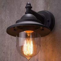 1 x RAW Customer Returns CGC Lighting Outdoor Coach Lantern Wall Light Garden Porch Patio Yard Traditional Conservatory Doorway Shed Vintage Retro Black  - RRP €33.49