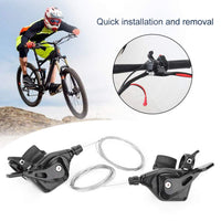 1 x RAW Customer Returns 1 Pair Bicycle Shifters 3X7 8 9-Speed Bicycle Gear Shifter Left Right Bicycle Derailleur for Outdoor Cycling MTB Mountain Bike 3 7 Speed  - RRP €21.5