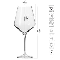 1 x RAW Customer Returns Krosno red wine glasses Set of 6 490ML Avant-Garde Collection Red wine glasses Perfect for home, restaurants and parties Dishwasher safe Red wine glass Red wine glasses - RRP €38.59