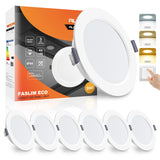 1 x RAW Customer Returns ALUSSO LED recessed spotlights 230V flat 9W ceiling spots warm white neutral white cold white adjustable IP44 ceiling spots recessed lights recessed spots ceiling spotlights for bathroom kitchen living room, set of 6 - RRP €39.68