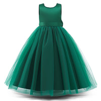 1 x RAW Customer Returns TTYAOVO Girls Flower Bead Wedding Dress Pageant Tulle Party Dress Size 170 13-14 Years 788 Green-c - RRP €39.98