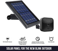 1 x RAW Customer Returns Wasserstein - Solar Panel with Internal Battery Compatible with New Blink Outdoor, Blink XT and Blink XT2 Security Cameras Pack of 2, Black  - RRP €68.99