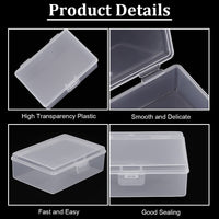 1 x RAW Customer Returns BENECREAT 12 Pieces 9.75x7x3.25cm Clear Plastic Box Storage Containers with Lid for Objects, Herbs, Tiny Beads, Jewelry - RRP €17.45