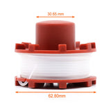 1 x RAW Customer Returns SWNKDG 6 pieces thread spools for Einhell lawn trimmer GE-CT 36 30 Li E Solo replacement thread spool length 8 m, diameter 2 mm  - RRP €21.99