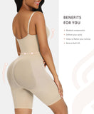 1 x RAW Customer Returns FeelinGirl Shapewear Bodysuit Seamless V-Neck Shaping Bodysuits for Women Tummy Control Overbust Seamless Body Shaper with Adjustable Strap Skin Color M L - RRP €30.82