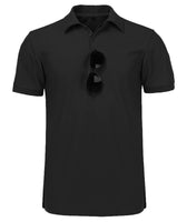 1 x RAW Customer Returns JACKETOWN Polo Shirts Men Short Sleeve Breathable Quick-drying Polo Shirts Men Summer Button Placket T-Shirts Men Casual Sports Shirt Basic Regular Fit Golf Polo Shirt Black-2XL  - RRP €33.26