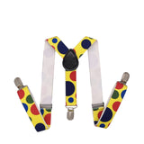 1 x Brand New SUNTRADE Children s Clip-on Dot Suspenders Elastic Y-Shape Adjustable with Clips and Bow Tie Set for Boys and Girls Black and White  - RRP €27.6