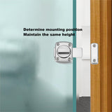 49 x Brand New Rotate Bolt Latch, Bathroom Latch Rotate Bolt, Additional Fixed Anti-Theft Lock for Left and Right, Zinc Alloy Door Lock for Bedroom Kitchen Balcony Toilet - RRP €1176.0