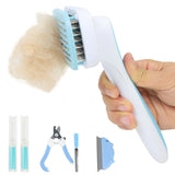 14 x Brand New Dog brush for long hair and short hair, cat brush, cleaning dog comb cat comb, cat brush animal care products for hair removal for pets, large brush combination set blue  - RRP €252.0