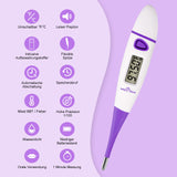 1 x RAW Customer Returns Easy Home basal thermometer for cycle control basal temperature thermometer for children s desire fertility thermometer for fertility and ovulation tracking with Intelligent Premom APP purple  - RRP €10.46