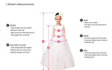 1 x RAW Customer Returns Aibaowedding Flower Girls Tulle Chiffon Dresses Kids Wedding Pageant Ball Gowns White,12-13Y  - RRP €42.35