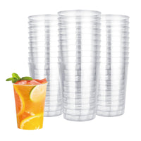 1 x RAW Customer Returns YOUNTHYE 120 Pack Plastic Cups, Dishwasher Safe Stackable Plastic Cups, Clear Party Cups, Shatterproof and Reusable Plastic Cups - RRP €32.69