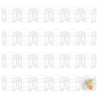 1 x RAW Customer Returns BENECREAT 24 Pack Transparent Acrylic Boxes, Plastic Candy Box, Hexagonal Small Bead Storage Containers for Gifts, Weddings, Favors, Sweets, 4x4.5x4cm - RRP €20.4