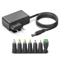 1 x RAW Customer Returns HKY 24V Universal Charger for Robot Vacuum Cleaner Conga Cecotec 1390 S1390 1290 Gryo Model 05145, Vileda M-448A SB35, External Hard Drives, LED Lamps, LCD Monitors, WiFi Router, Television, etc. - RRP €28.52