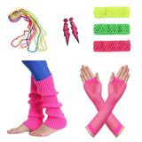 20 x Brand New Amaza 80s Costume Women Accessories Gloves Warmers Necklaces Earrings Headbands Multicolor  - RRP €277.6