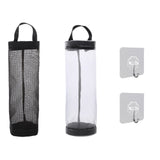 26 x Brand New Plastic Bag Holder Mesh Trash Bag Foldable Hanging Storage Dispensers Holder Organizer Recycling Grocery Pocket 2 Hooks Kitchen - RRP €190.58