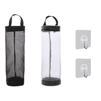 20 x Brand New Butyeak Plastic Bag Holder, Hanging Mesh Trash Bags, Plastic Bag Holder Foldable Trash Bag Organizer, with 2 Hooks, for Home and Kitchen Black, Gray  - RRP €158.4