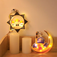 1 x Brand New Sunshine smile Ramadan decorative fairy, Islam Mubarak crescent moon decoration night light, Ramadan Mubarak hanging light, Muslim Ramadan LED lights, Eid decorative lights, Ramadan decorative lights - RRP €22.8