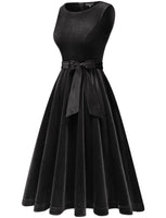 1 x Brand New Gardenwed Women s Velvet Dress 50s Cocktail Dress Rockabilly Dresses Petticoat Festive Wedding Black XL - RRP €36.29