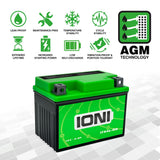 1 x RAW Customer Returns Scooter battery 12V 5Ah AGM IONI ION TYPE - SLA4L-BS sealed maintenance-free  - RRP €22.72