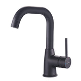 1 x RAW Customer Returns HOGART bathroom faucet, black wash basin faucet, wash basin faucet, mixer tap, kitchen faucet, wash basin faucets high, bathroom faucet for wash basin, 360 rotatable - RRP €42.3