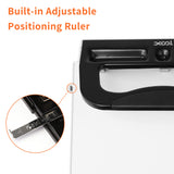 1 x RAW Customer Returns XOOL 3-fold office hole punch for 40 sheets, adjustable metal hole punch, ergonomic design - RRP €30.24