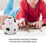 1 x RAW Customer Returns Piggy Bank for Kids Cute Cartoon Cow Piggy Bank Vinyl Piggy Bank Money Box Saving Box for Boys and Girls Kids - RRP €22.5