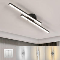 1 x RAW Customer Returns Toolight LED Ceiling Light, 20W 2880LM Modern Ceiling Lamp Dimmable 3 Color Temperature, 60CM Simple Lines LED Wall Light Indoor for Bedroom, Living Area, Hallway, Kitchen, Dining Room - RRP €29.39