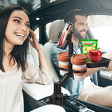 1 x RAW Customer Returns Car Cup Holder Table Tray, 360 Adjustable Car Table, Car Multifunctional Table, Car Cup Holder for Vehicle Food Tray, Car Cup Holder Expander, With Cell Phone Holder - RRP €24.19