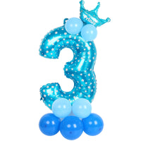 20 x Brand New 5 years foil balloon number blue, 115 cm large foil balloons, numbers 5, birthday decoration balloon - RRP €384.0