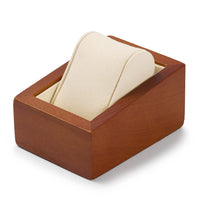 1 x RAW Customer Returns Oirlv solid wood watch box watch holder with pillow watch storage box 7 x 9.5 x 4.8 cm, cream white  - RRP €20.16