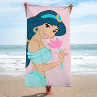 1 x RAW Customer Returns Jay Franco Disney Princess Flower 71cm x 147cm beach towel made from 100 cotton terry - RRP €10.06