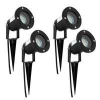 1 x RAW Customer Returns Wondlumi 4-pack garden lights LED GU10 garden lamp IP65 swiveling garden spotlight with ground spike 230V anthracite garden lighting - RRP €53.44