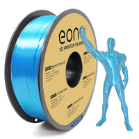 1 x RAW Customer Returns Eono PLA filament 1.75mm silk blue, 3d printer filament PLA, 1KG spool, accuracy 0.03 mm - RRP €16.25