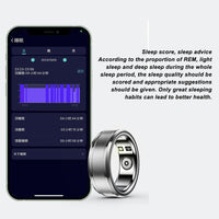 1 x RAW Customer Returns Smart Health Ring, Smart Ring Health Tracker BT 5.1 NFC Sleep Body Temperature Monitoring Pedometer IP68, Sleep Quality Tracker for Birthday Gifts Silver  - RRP €38.65