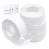 2 x RAW Customer Returns Senbaler 4 rolls sealing tape self-adhesive waterproof, tub sealing tape, waterproof adhesive tape for kitchens and bathrooms toilets white  - RRP €23.2