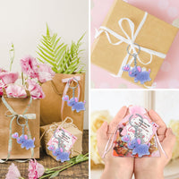 4 x Brand New Tutamaz Confirmation Gift, 20 Pieces Elephant Keyring Set Table Decoration Confirmation with Kraft Paper Tag and Organza Bag for Baptism Decoration, Wedding Favors, Youth Dedication Party - RRP €38.4