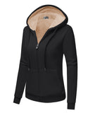 1 x RAW Customer Returns SwissWell fleece jacket women s hoodie with hood sweat jacket warm basic hooded jacket with zip causal hoodie plush jacket women s winter jacket for women black - RRP €49.4