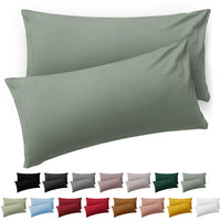 1 x RAW Customer Returns Blumtal Pillowcase 50 x 70 Set of 2 - Microfiber Cushion Cover - Pillowcases with envelope closure, Oeko-Tex certified, Extra Soft and Washable - Summer green - RRP €10.99