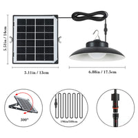 1 x RAW Customer Returns Solar Pendant Lamp, 2 Modes Outdoor Solar Lamp with Photosensitive Function, 5M Cable, IP65 with Remote Control, Outdoor Solar Spotlight for Garden, Patio, Garage, Entrance - RRP €26.8