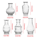 1 x RAW Customer Returns Hewory small vases for table decoration, 10 glass vases mini vases set vase glass flower vase vintage decoration, vases small table decoration for living room decoration modern wedding decoration - RRP €47.98