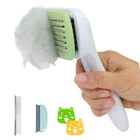 2 x Brand New Dog brush for long hair and short hair, cat brush, cleaning dog comb cat comb, cat brush animal care products for hair removal for pets green  - RRP €36.0