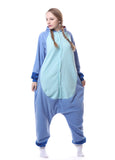 1 x RAW Customer Returns RANSUU Stitch Onesie Costume Relaxo Jumpsuit Adult Pajamas Women Men Animal Pajamas Christmas Carnival Halloween Blue L - RRP €29.24