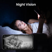 1 x RAW Customer Returns Cinnado Indoor Surveillance Camera - 2K Baby Monitor with Camera, 360 Degree WiFi Indoor Dog Camera with APP, Automatic Tracking, Two-Way Audio, Motion Detection, Night Vision, Compatible with Alexa - RRP €25.39