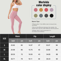 1 x RAW Customer Returns Merlvida High Waist Sports Leggings for Women Push Up Elastic Leggings for Women Seamless Sports Tights for Women Slim Sports Leggings Tummy Control Sportswear Women s Yoga Fitness Pants - RRP €21.05