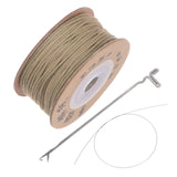 1 x Brand New sourcing map Macrame Cord Kit 1mm x 32 Meters Crochet and Wire Rope Cotton Rope Macrame Supplies for Wall Hanging Plant Hanger Bohemian Decorative Project Dark Khaki - RRP €9.99