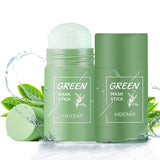 4 x Brand New Cleansing Mask, Solid Stick Mask, Deep Cleans Pores Purifying With Green Tea Moisturizes and controls sebum, For all skin types women men - RRP €40.28