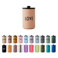 1 x RAW Customer Returns Design Letters Thermo Mug LOVE Thermo mug coffee to go Coffee mug to go made of stainless steel, double-walled insulated, leak-proof Gifts for women, men Travel mug 350 ml - RRP €23.18